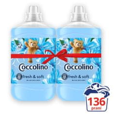 Coccolino blue Splash 2x1,7L (136 mosás adag)
