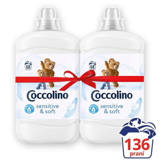 Coccolino Sensitive 2x1,7l (136 mosási adag)