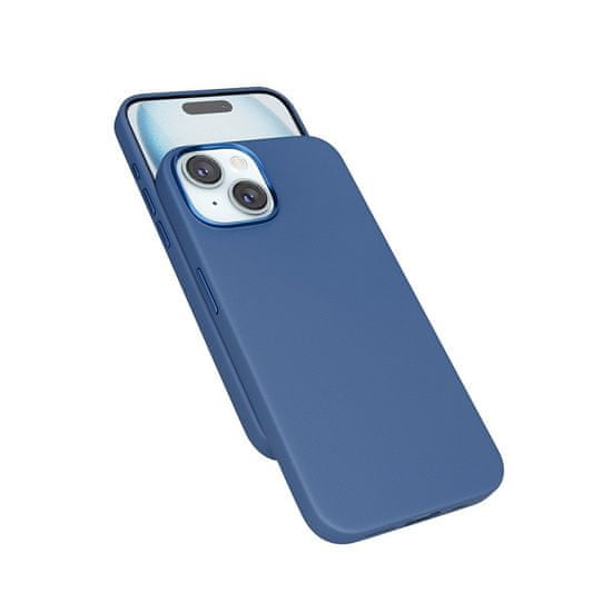 EPICO Mag+ bőr iPhone 15 borító 81110131600001 - kék