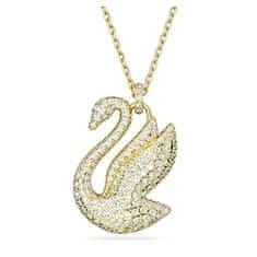 Swarovski Káprázatos aranyozott nyaklánc Hattyú Iconic Swan 5649773