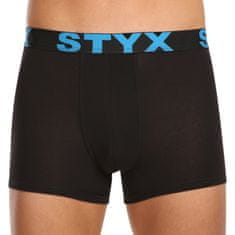 Styx 5PACK Fekete férfi boxeralsó sport gumi (5G9601) - méret XL