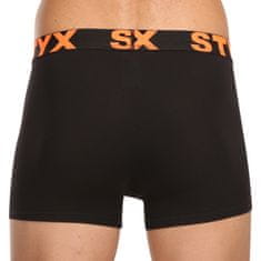 Styx 5PACK Fekete férfi boxeralsó sport gumi (5G9602) - méret M