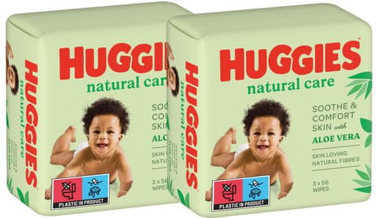 Huggies wipes PACK 2 x Natural Care Triplo 2 x 168db