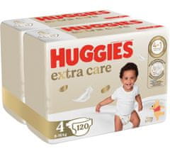 Huggies Extra Care No. 4 havi csomag -120db