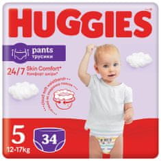 Huggies Pants Jumbo 5, 12-17 kg, 34 db