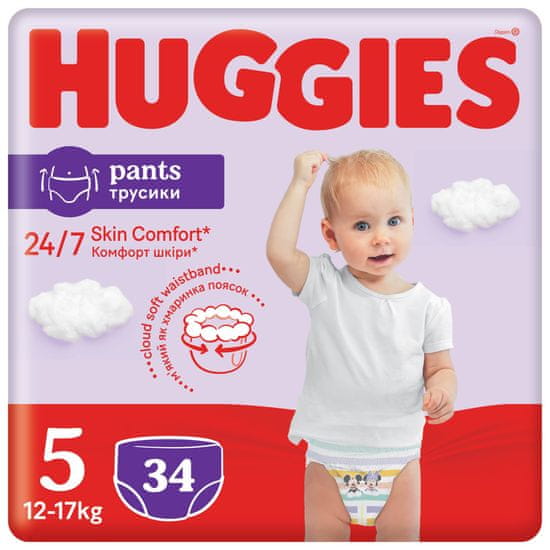 Huggies Pants Jumbo 5, 12-17 kg, 34 db