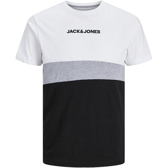 Jack&Jones Férfi póló JJEREID Standard Fit 12233961 White