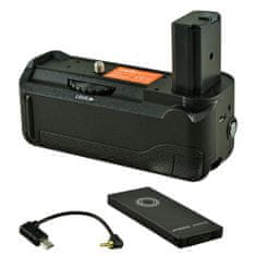 Jupio Akkumulátor markolat Sony A6000 / A6300 / A6400 + kábel (2x NP-FW50)