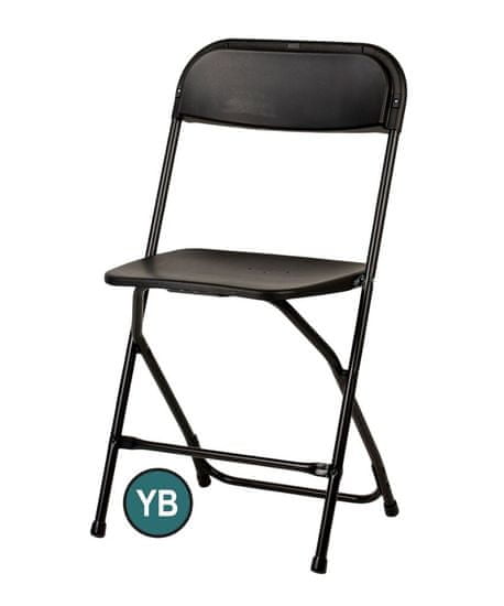 YOUR BRAND Arizona vendéglátóipari összecsukható szék - fekete