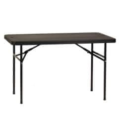 YOUR BRAND New York vendéglátóipari összecsukható asztal 122x61 cm - fekete
