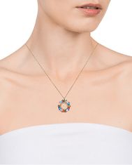 Viceroy Aranyozott nyaklánc színes cirkónium kövekkel Elegant 13174C100-39