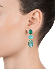 Viceroy Gyönyörű aranyozott fülbevaló kristályokkal Elegant 13168E100-59