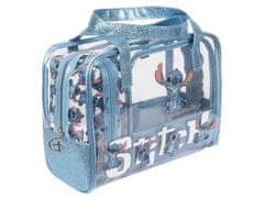 sarcia.eu DISNEY Stitch Kék utazó kozmetikai táska szett cipzárral, 3 db.