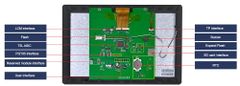 DWIN LCD 10.1 " 1024 * 600 rezisztív érintőképernyős HMI DMG10600C101_15WTR 10.1 " rezisztív érintőképernyő