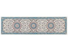 Beliani Bézs és kék szőnyeg 80 x 300 cm GORDES