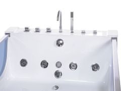 Beliani Tágas Kétszemélyes Fürdőkád LED Megvilágítással CURACAO