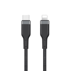 WiWU Platinum PT04 braided kábel USB-C / Lightning 3M fekete (126350)