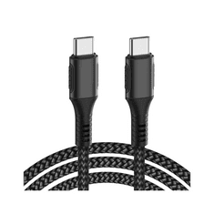 WiWU F20 Braided USB-C / USB-C PD kábel 100W 2m fekete (126354)