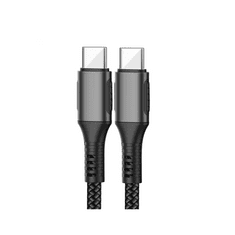 WiWU F20 Braided USB-C / USB-C PD kábel 100W 2m fekete (126354)