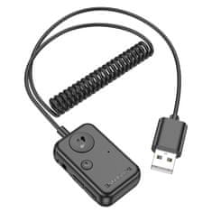 Borofone BC49 Bluetooth FM audio adapter USB, fekete