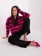 Badu Klasszikus női pulóver Magoda fekete-rózsaszín Universal
