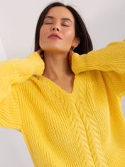 Badu Klasszikus női pulóver Xiluvani sárga Universal