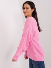 Badu Klasszikus női pulóver Magagani rózsaszín Universal