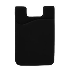 IZMAEL Felragasztható kártyatartó tok a telefon hátuljára - Fekete