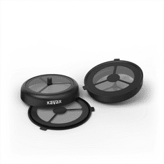 Xavax Barista újratölthető kávé/tea kapszula, 2 db, Senseo kávéfőzőkhöz és azonos kivitelekhez, fekete színű