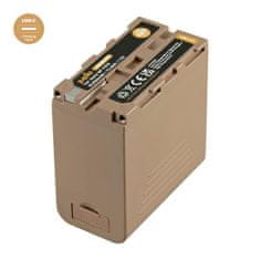 Jupio NP-F970 *ULTRA C* 10050mAh akkumulátor USB-C töltési bemenettel