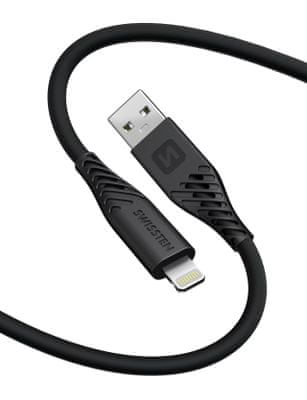 ADATKÁBEL SOFT SILICONE USB-C / USB-C 1,5 M 60W 71531010, fekete