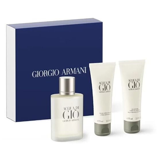 Giorgio Armani Acqua Di Gio Pour Homme - EDT 50 ml + tusfürdő 75 ml + borotválkozás utáni balzsam 75 ml