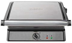 Nedis kontaktgrill/ fogyasztás 2200 W/ lemezméret 29 x 23 cm/ hőmérsékletszabályozás/ rozsdamentes acél