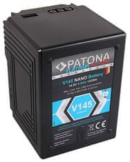 PATONA V-mount akkumulátor a Sony BP-145W 9600mAh Li-Ion 14.8V Platinum digitális fényképezőgéphez