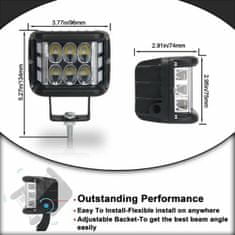 JOIRIDE® Erős fényű autó lámpa menetfény, 8000 lm-es LED lámpa, vízálló kültéri lámpa, szuperfényes, erős autó led (1 darab) | BOLTLIGHT
