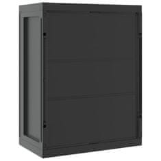 Greatstore fekete PP kültéri tárolószekrény 65 x 37 x 85 cm