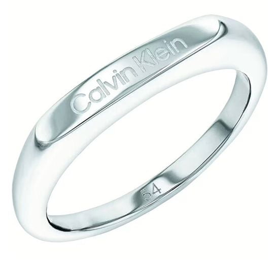 Calvin Klein Stílusos acél gyűrű Faceted 35000187