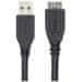 Nedis USB 3.0 kábel/ USB-A dugó - USB-Micro B dugó/ fekete/ ömlesztve/ 1m