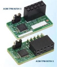 SuperMicro SPI-képes TPM 2.0 Infineon 9670 vezérlővel, függőleges alakú (10 tűs) formájú
