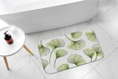 tulup.hu Nedvszívó fürdőszoba szőnyeg Ginkgo levelek 75x45 cm Fehér