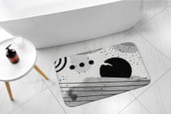 tulup.hu Zuhany kilépő szőnyeg Geometriai minták 90x60 cm Fehér és szürke