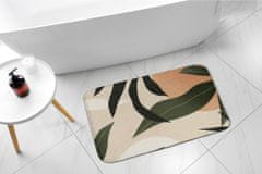 tulup.hu Fürdőszobai szőnyeg Trópusi absztrakció 90x60 cm Fehér és szürke