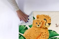 tulup.hu Nedvszívó fürdőszoba szőnyeg Cheeta -afrika 90x60 cm Fehér és szürke