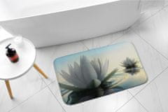 tulup.hu Nedvszívó fürdőszoba szőnyeg Vízliliom virágok 75x45 cm Fehér