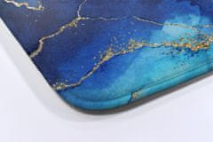 tulup.hu Fürdőszobai szőnyeg Kék márvány 90x60 cm Fehér és szürke