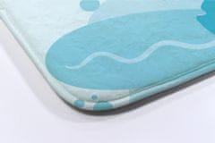 tulup.hu Nedvszívó fürdőszoba szőnyeg Kék halak 75x45 cm Fehér