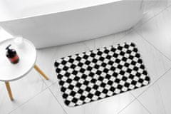 tulup.hu Zuhany kilépő szőnyeg Négyzetminta 75x45 cm Fehér