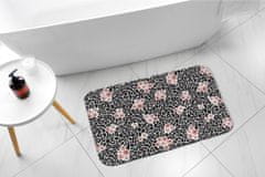 tulup.hu Nedvszívó fürdőszoba szőnyeg Leopárd absztrakció 75x45 cm Fehér