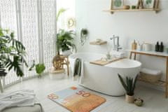 tulup.hu Fürdőszoba szőnyeg Európénz 90x60 cm Fehér és szürke