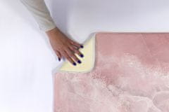 tulup.hu Zuhany kilépő szőnyeg Rózsaszín absztrakció 75x45 cm Fehér